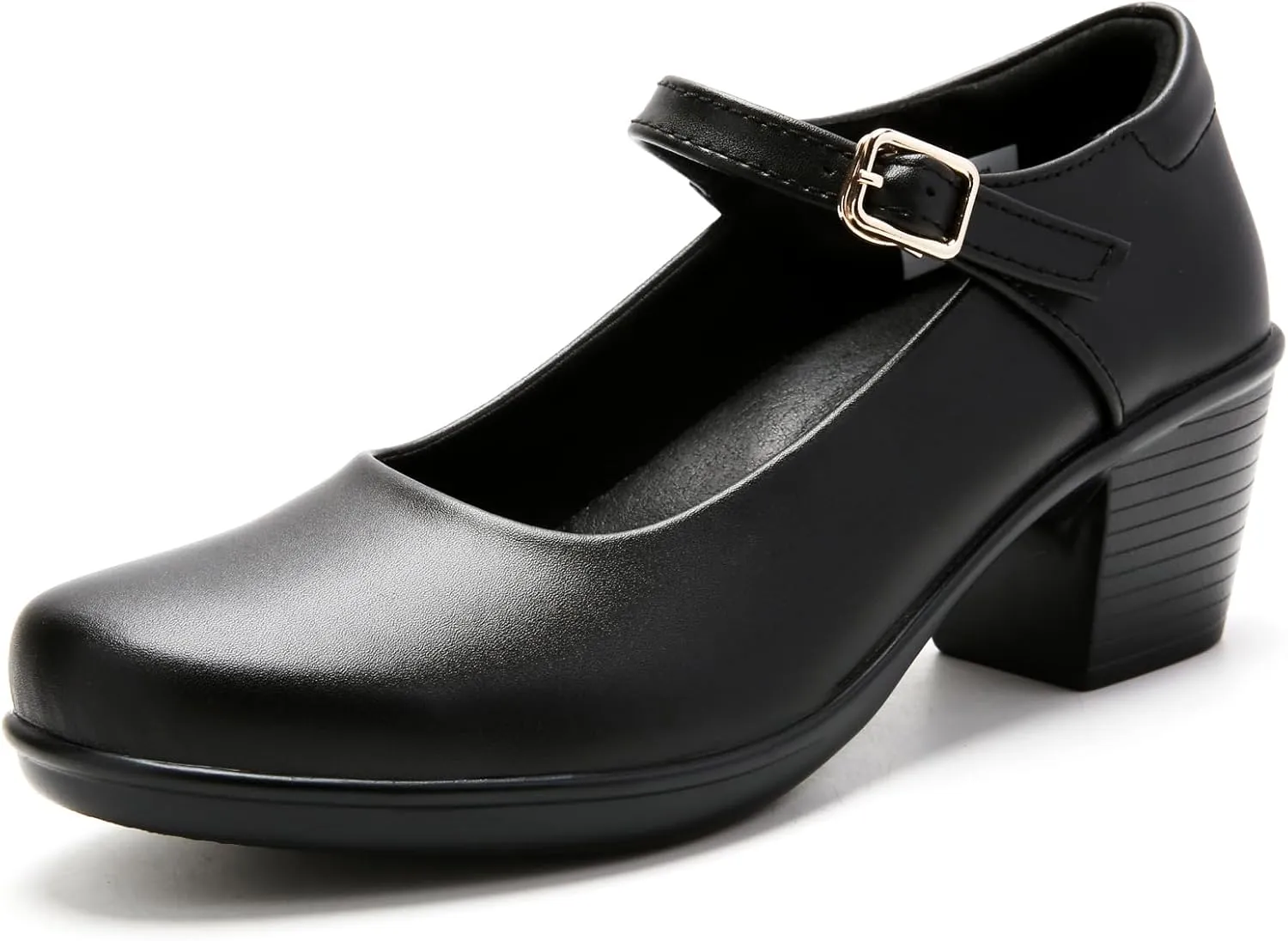 2025 Women's Mary Jane High Heels Pumps, Chunky 2-Inch Heel, Comfortable Dress Shoes for Work, Casual and Office Business, Zapatos para Mujer de Vestir