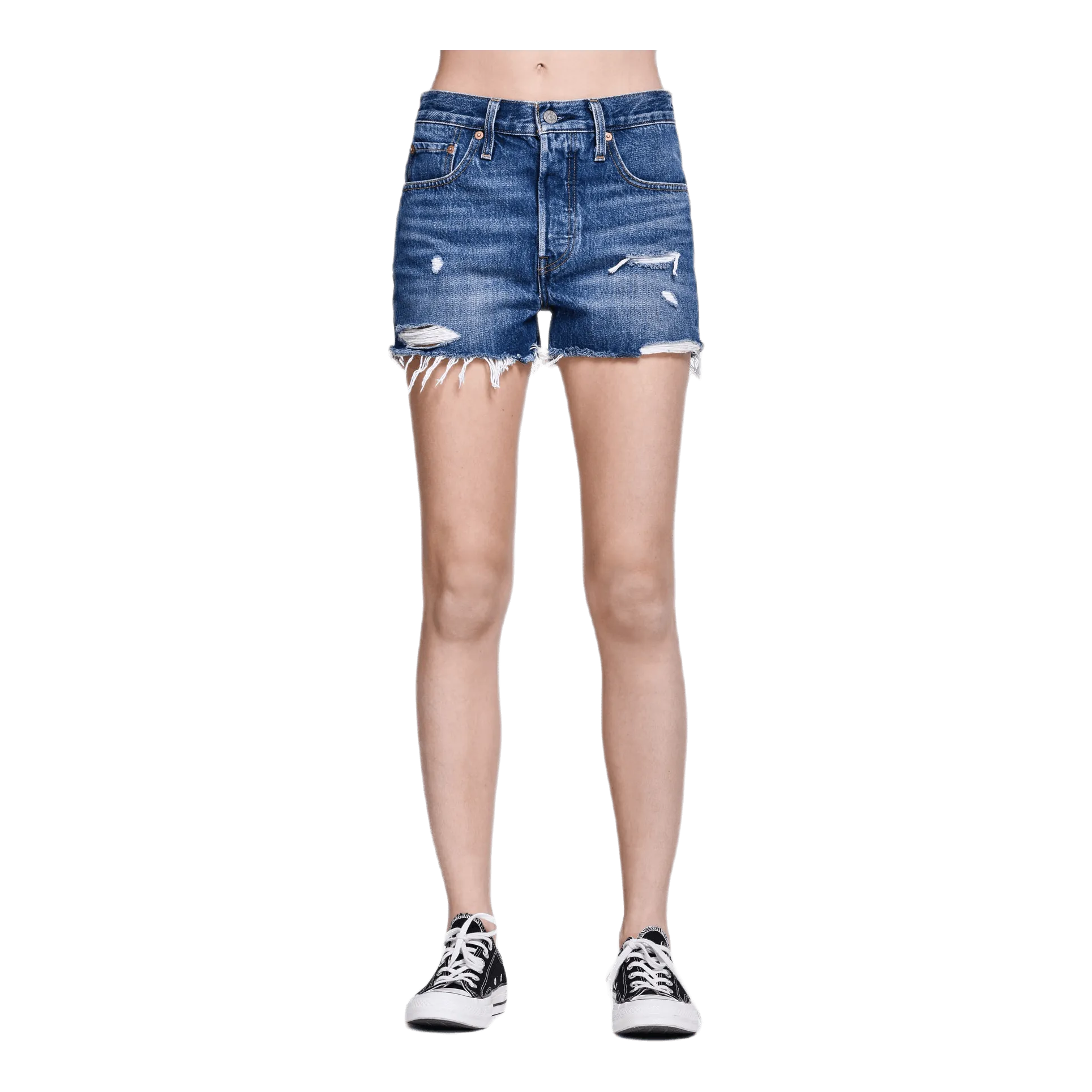 501 High Rise Shorts Blue