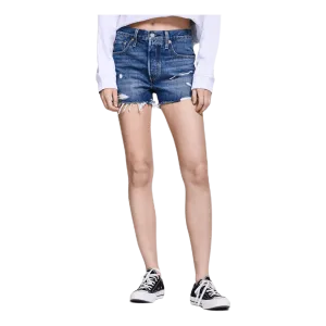 501 High Rise Shorts Blue