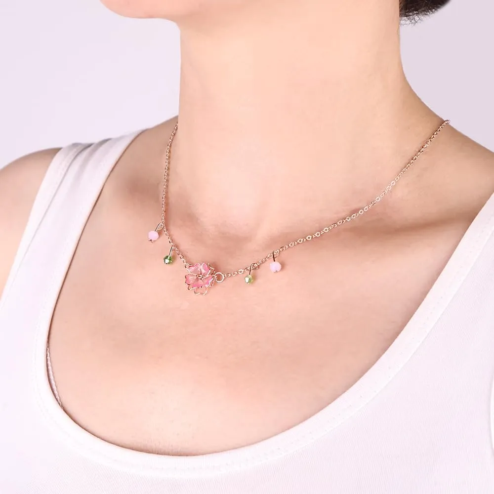 925 Sterling Silver Necklaces for Women's Pendant Beads Simulated Diamond Necklaces for Women with Cubic Zirconia