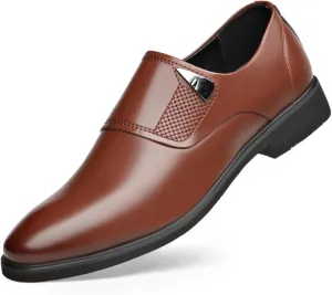 ADMLZQQ Men's Casual Slip-On Loafers Shoes Pointed Toe Wedding Dress Shoes Luxury Bussiness Office Shoes