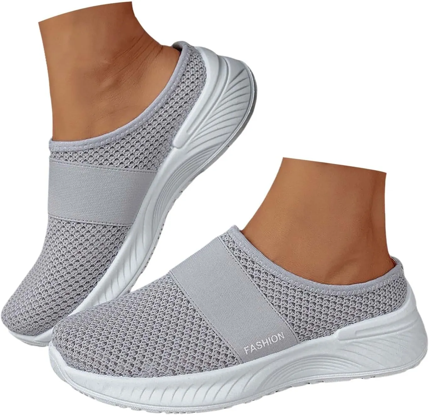 Arch Support Sandals for Women 2025 Mules Slip On Sneakers Flats Lightweight Breathable Comfortable Walking Shoes