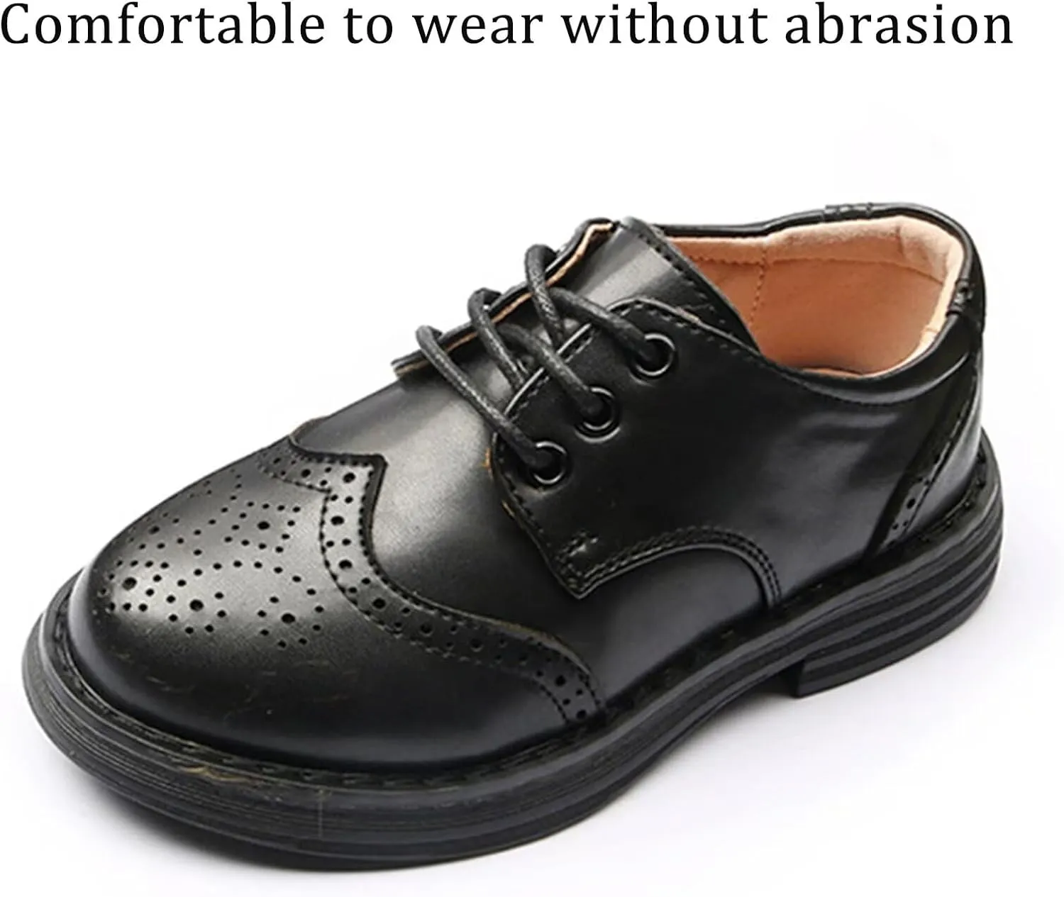 Boys Dress Shoes Kids Oxford Wedding Church Leather School Uniform Shoes Toddler