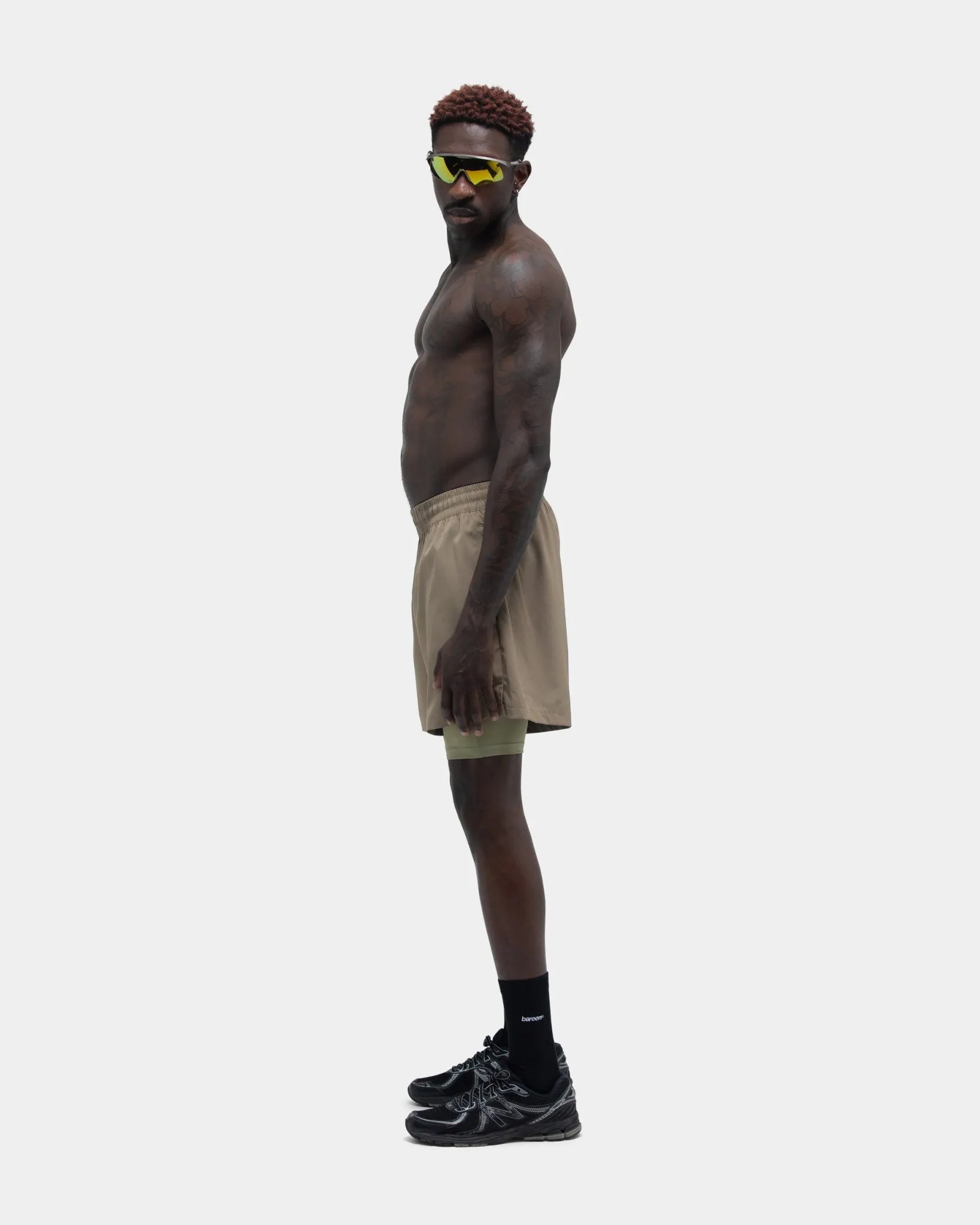Brent Regular Shorts, Men - Stone Gray