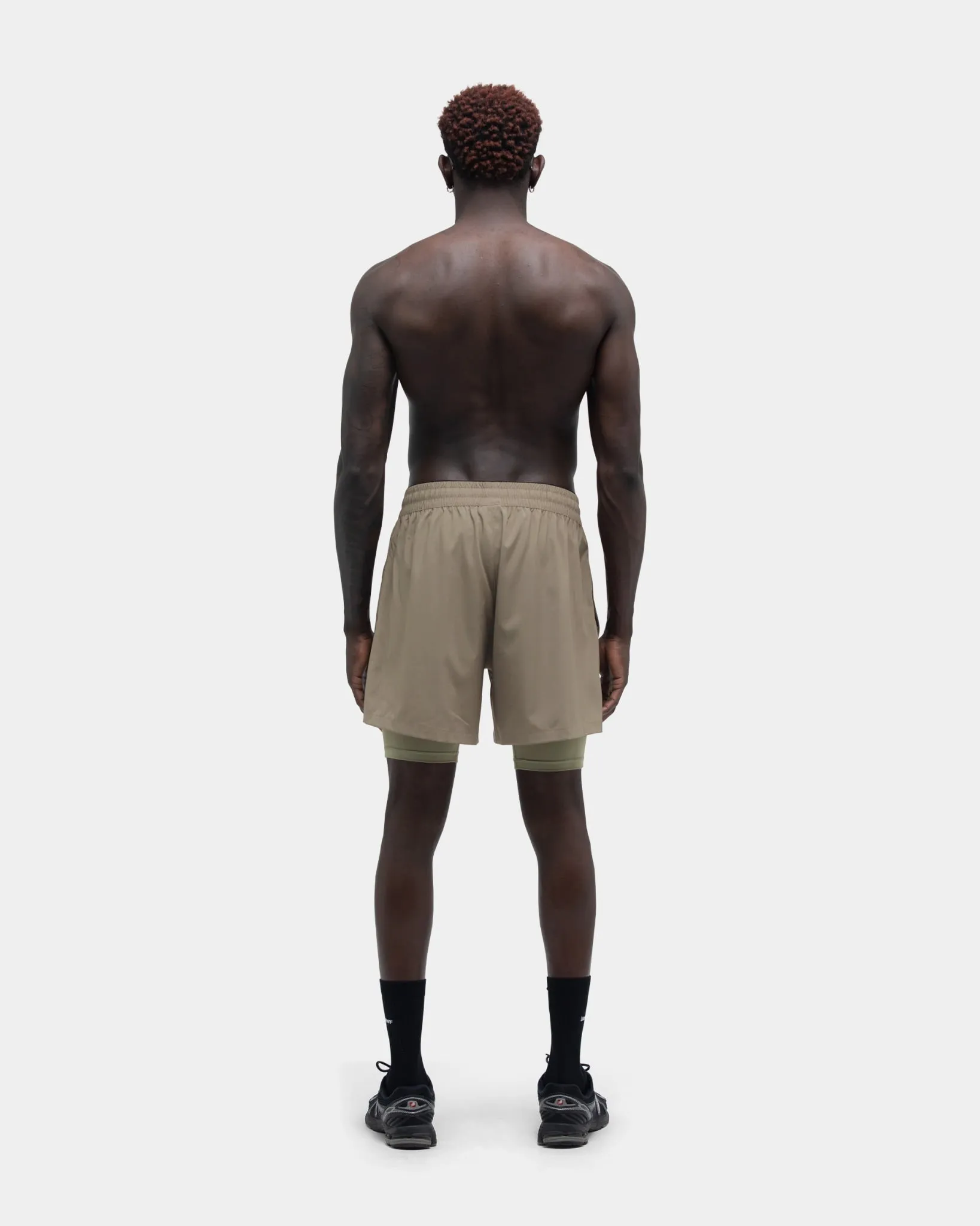 Brent Regular Shorts, Men - Stone Gray