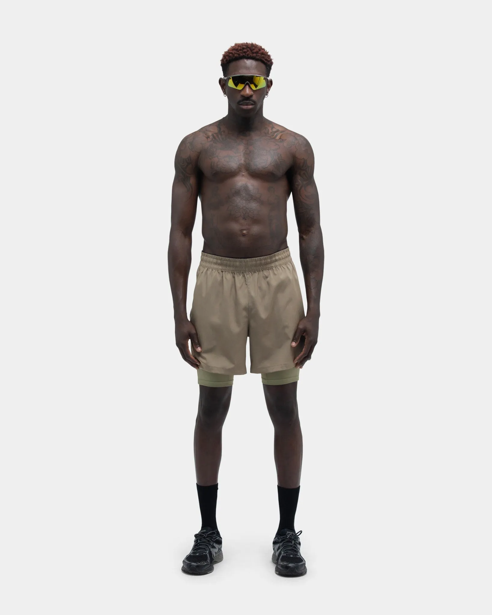 Brent Regular Shorts, Men - Stone Gray