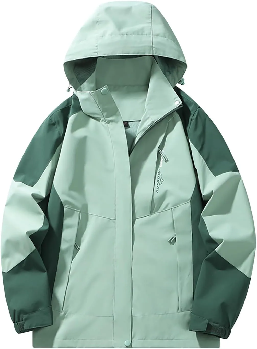 cooki Rain Coats for Women Waterproof with Hood Outdoor Lightweight Windbreaker Outdoor Long Rain Jacket Trench Coats