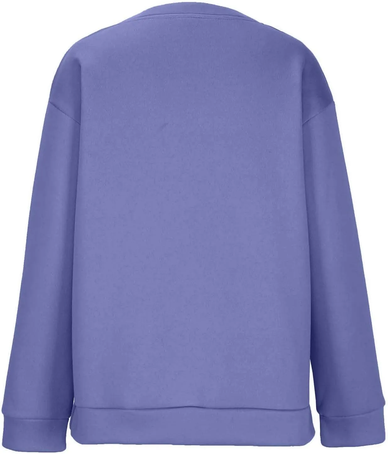 Crewneck Sweatshirts for Women Trendy 2024 Solid Color Pullover Tops Long Sleeve Sweatshirt Tunic Fall Winter Clothes