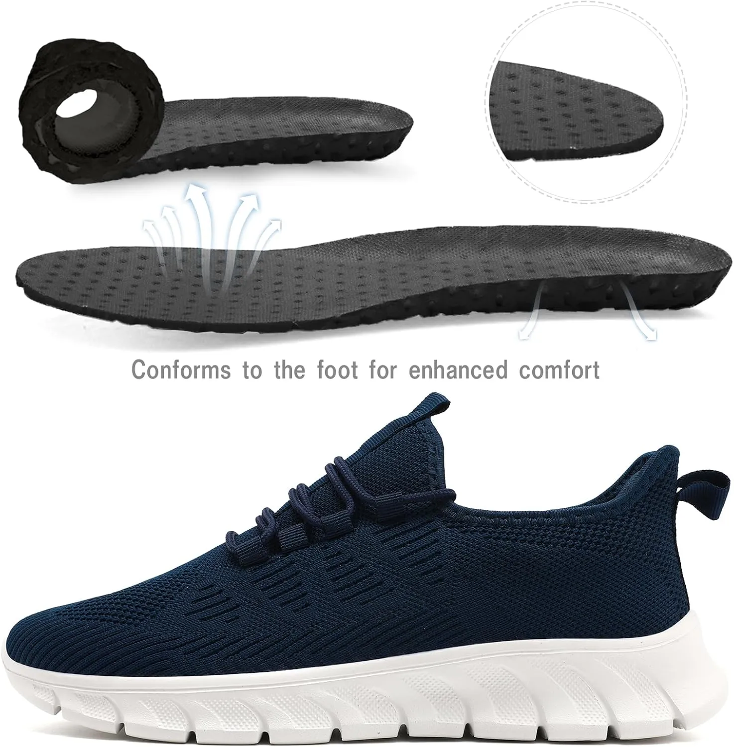 Damyuan Running Shoes for Women Tennis Sneakers Slip on Walking Comfortable Athletic Gym Summer Casual Workout Shoes Mesh Shoes