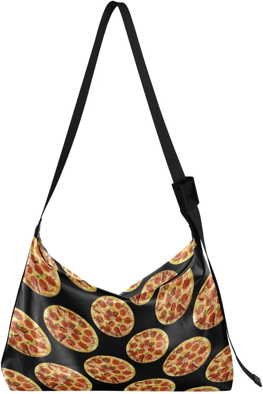 Delicious Pizza Womens Shoulder Bag Hobo Crossbody Leather Casual Tote Bag for Women Large Fast Food Handbag Shopping Bag