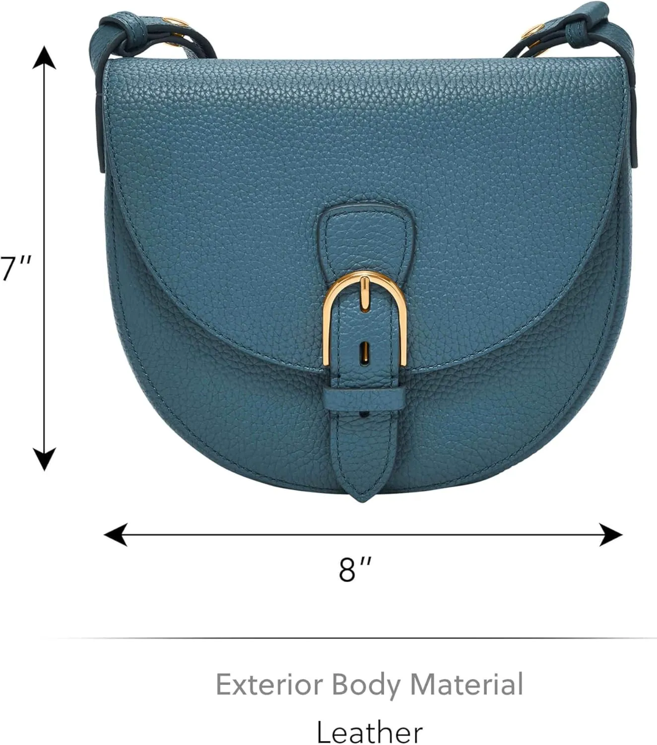 Fossil Women's Everleigh Leather Flap Crossbody Purse Handbag