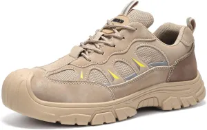 Furuian Steel Toe Shoes for Men Lightweight Breathable Work Sneakers Indestructable Construction Safety Shoes
