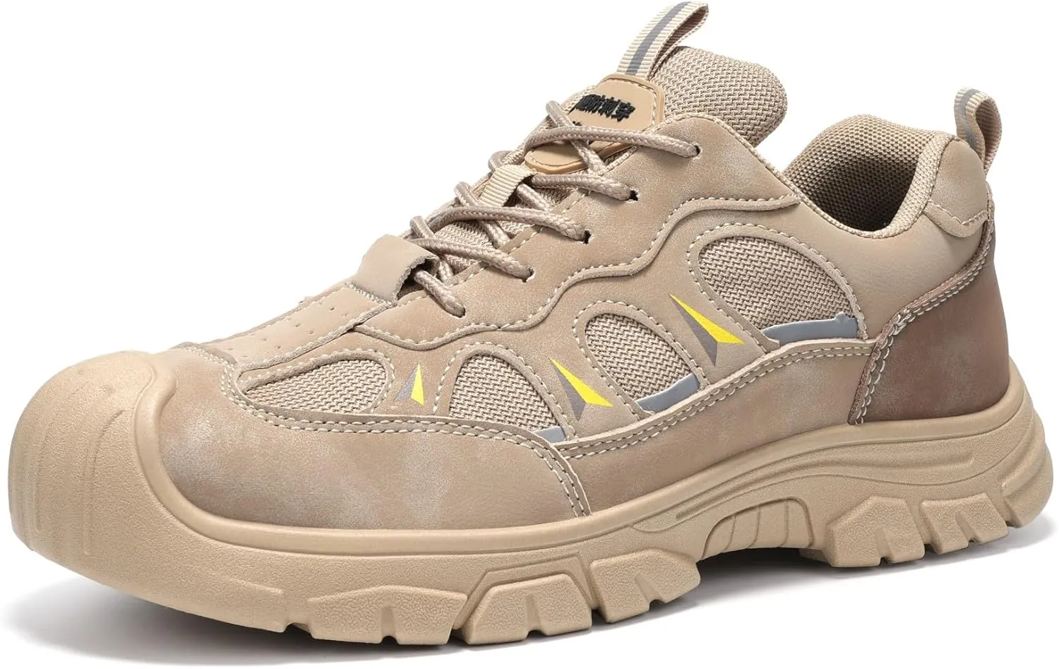 Furuian Steel Toe Shoes for Men Lightweight Breathable Work Sneakers Indestructable Construction Safety Shoes