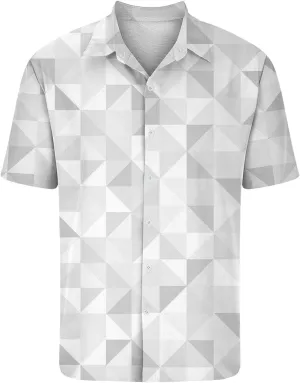 Generic Cheap Hawaiian Shirts Linen Shirts for Men Vacation Big and Tall Tropical Shirts for Men Tropical Hawaii Polyester Hawaiian Shirts for Men Summer Clothes for Men(2-White,Large)