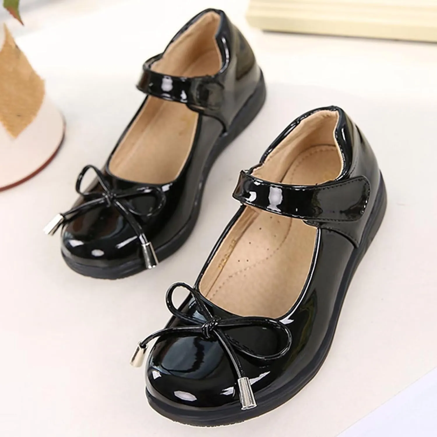Girls Dress Shoes Kids School Uniform Formal Casual Princess Oxfords Shoes for Wedding Church Party