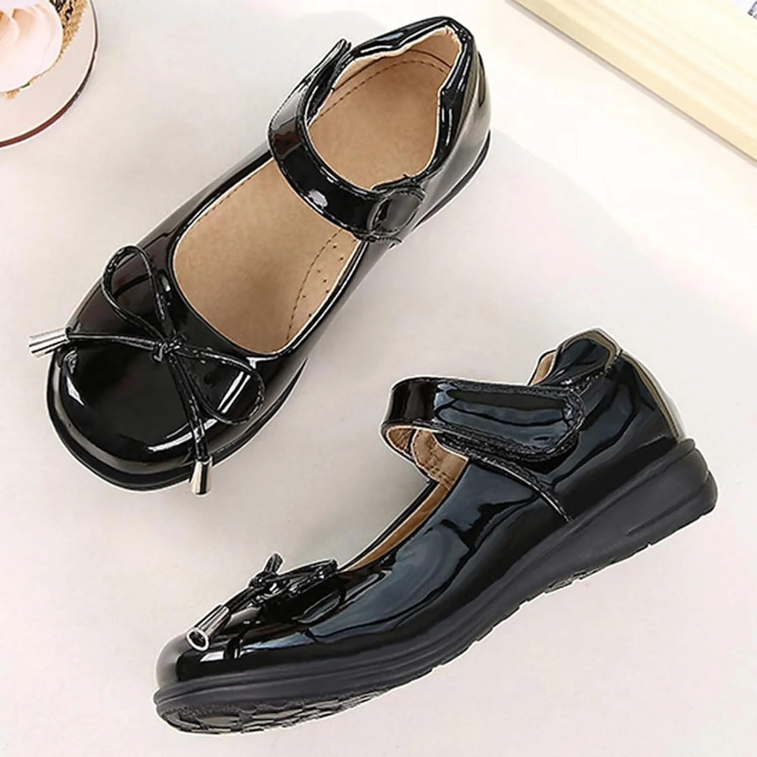 Girls Dress Shoes Kids School Uniform Formal Casual Princess Oxfords Shoes for Wedding Church Party