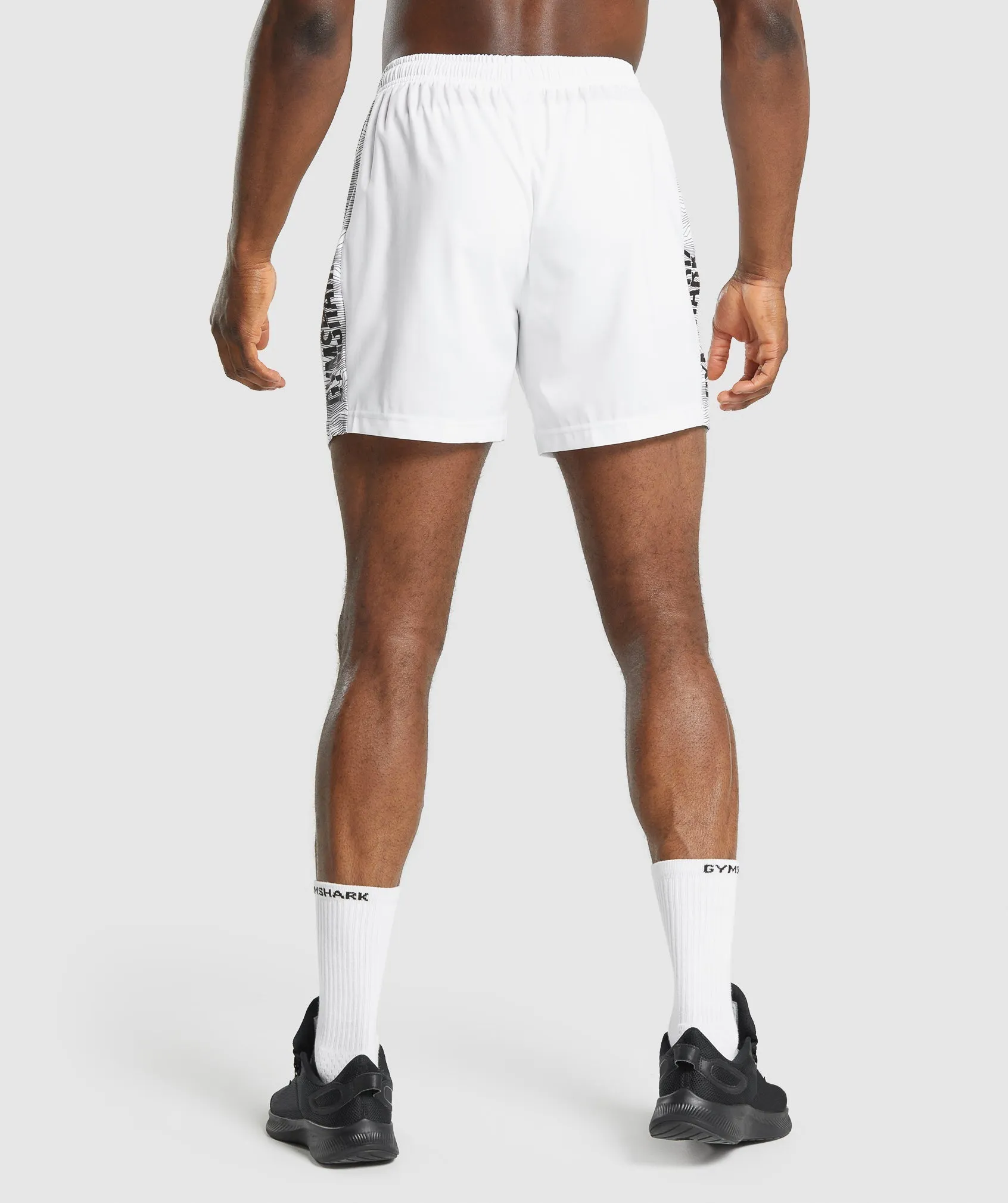 Gymshark Graphic Sport Shorts - White