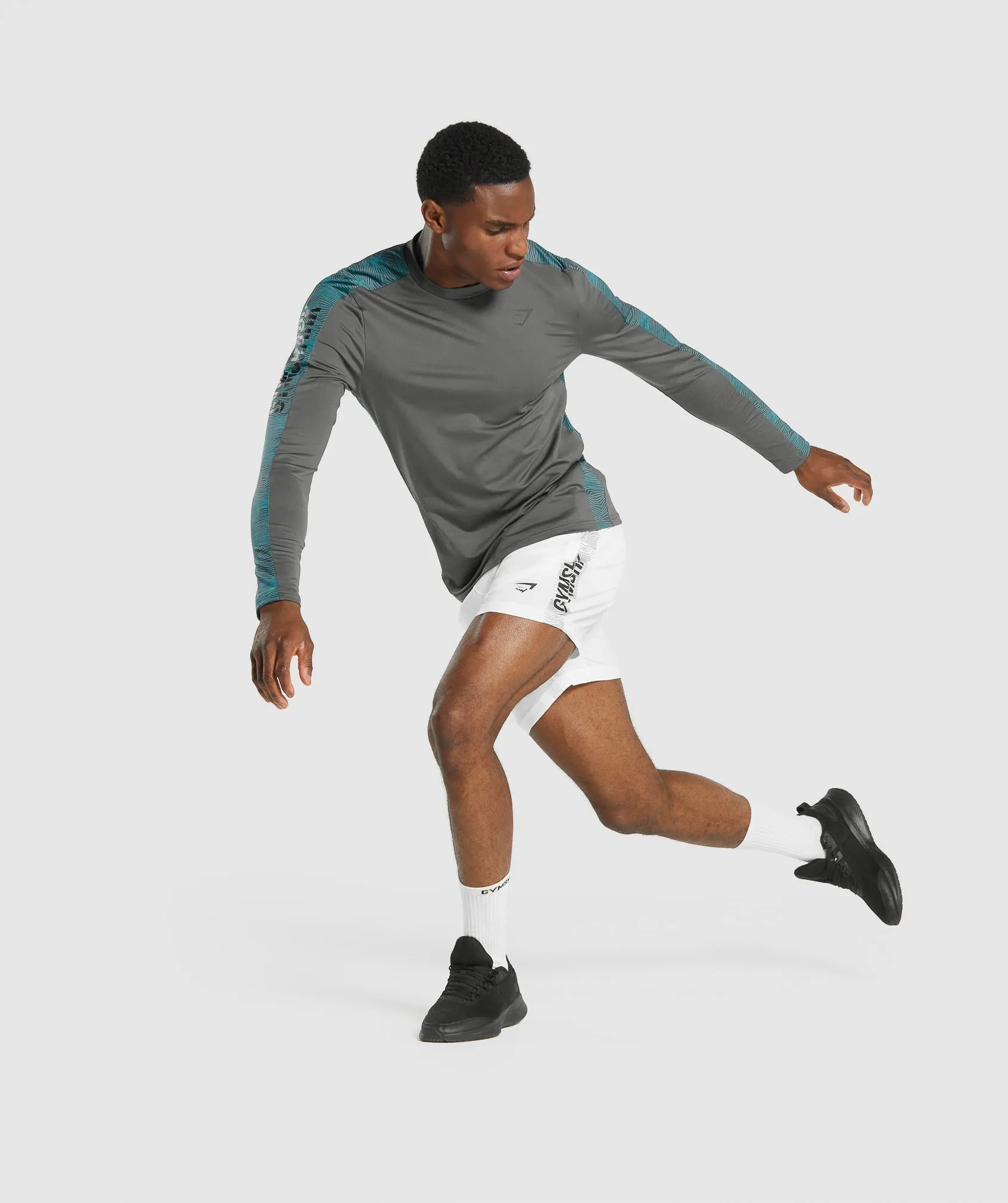 Gymshark Graphic Sport Shorts - White
