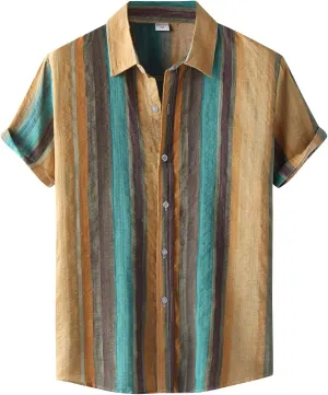 Hawaiian Shirt for Men Button Down Beach Tropical Shirts Short Sleeve Lightweight Shirts Men's Short Sleeve Shirts