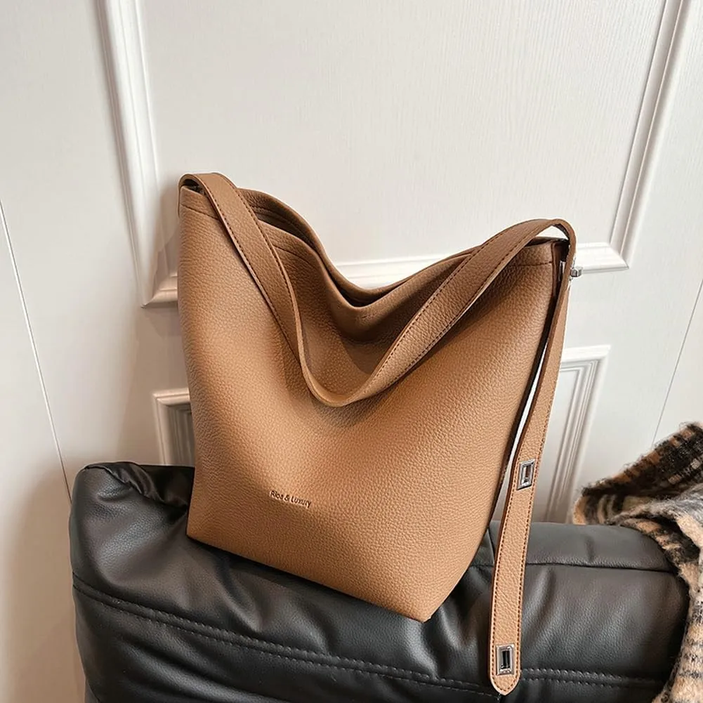 Hobo Bags for Women Slouchy Bag Soft Leather Tote Bag Large Shoulder Bag Work Bag Vintage Crossbody Bag with Small Purse