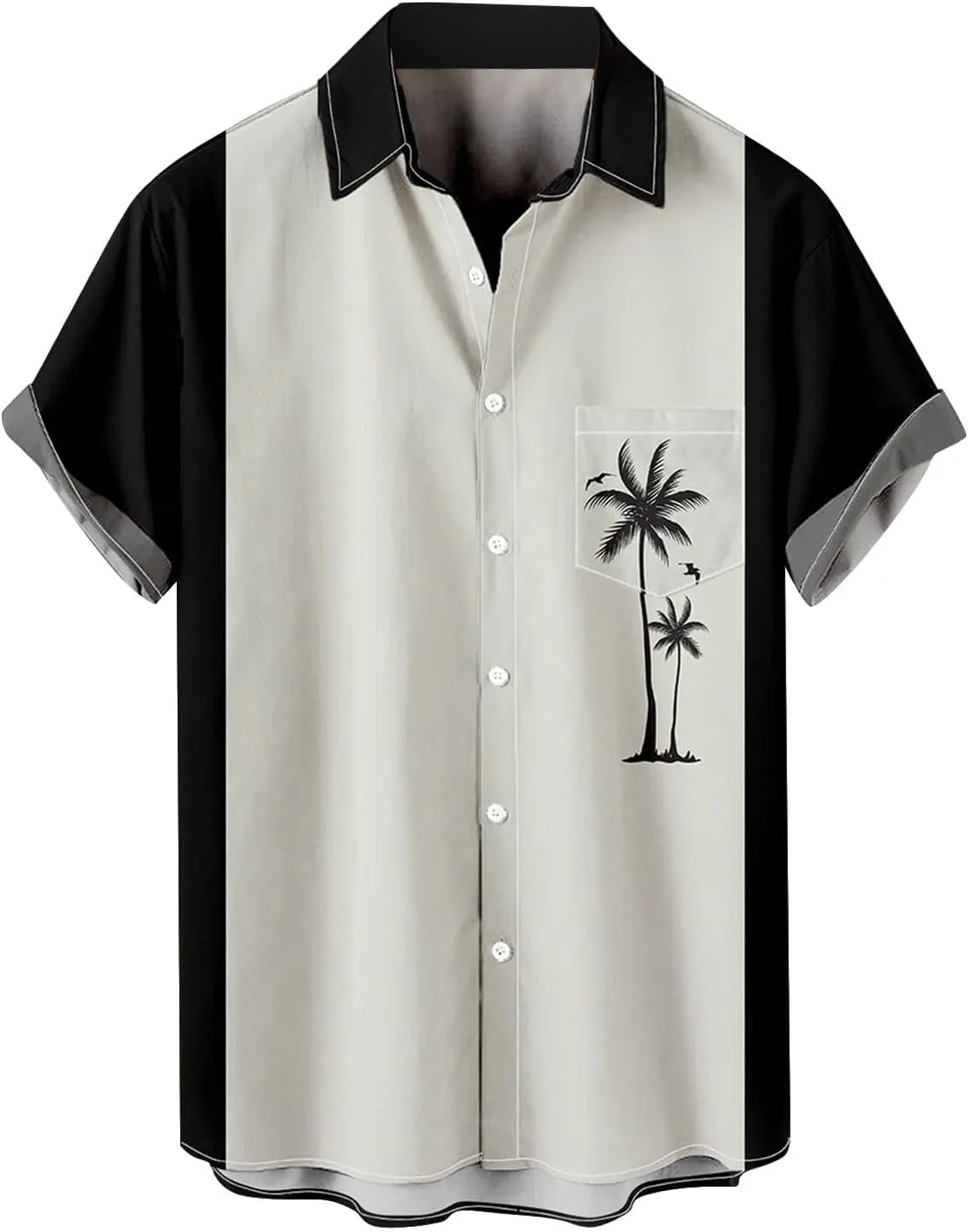 LCMTWX T Shirts for Man Long Sleeve Casual Button Down Beach Flower Shirt and Long Suits Mens Trunks Beach Button Down Mens