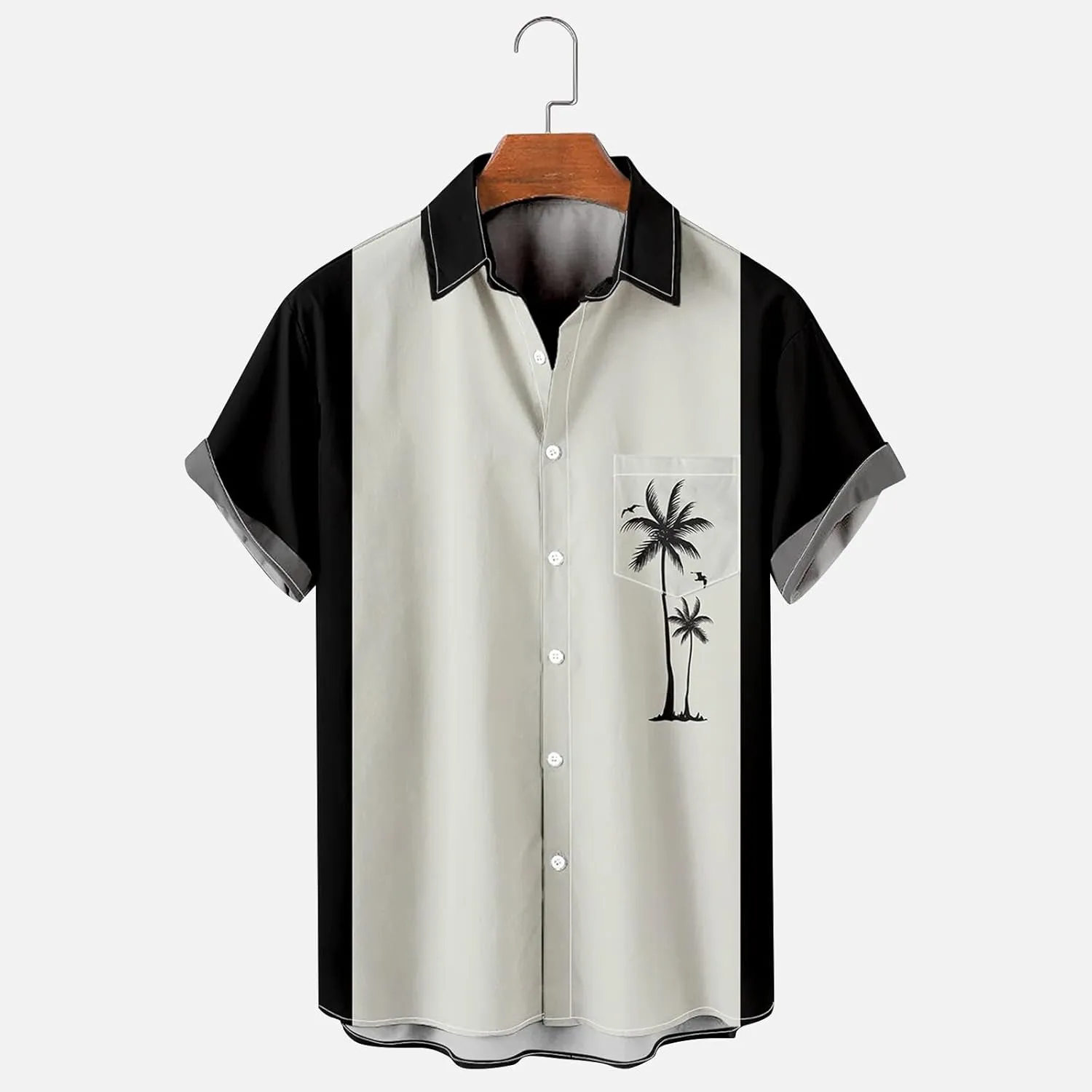 LCMTWX T Shirts for Man Long Sleeve Casual Button Down Beach Flower Shirt and Long Suits Mens Trunks Beach Button Down Mens