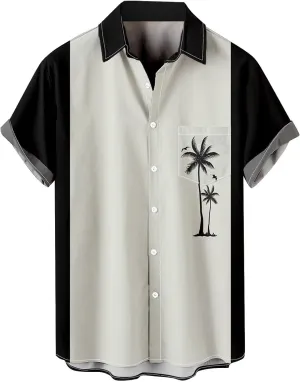LCMTWX T Shirts for Man Long Sleeve Casual Button Down Beach Flower Shirt and Long Suits Mens Trunks Beach Button Down Mens