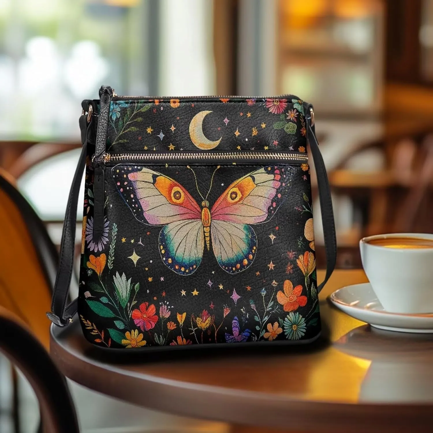 Leather Shoulder Bag for Women Large Crossbody Handbag Sling Hobo Bag with Adjustable Strap for Business Dating