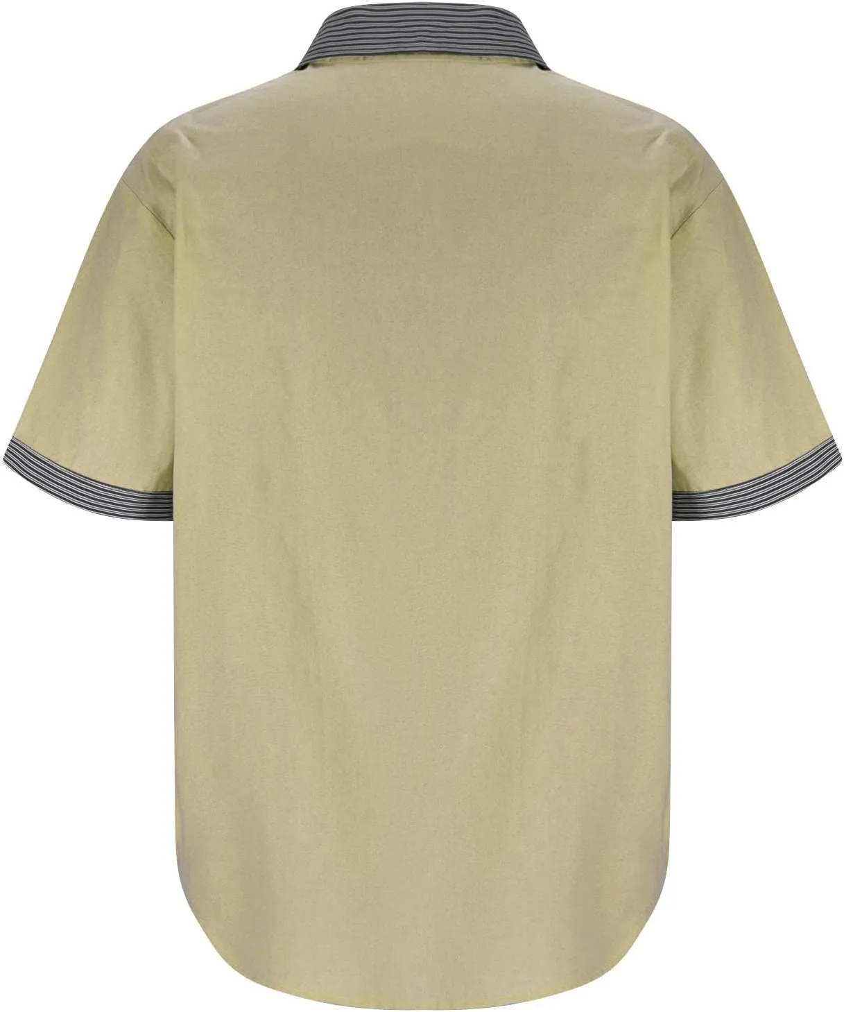 Linen Button Down Shirt Men Loose Comfy Short Sleeve Color Block Blouses with Pocket Casual Business Solid Shirts Top