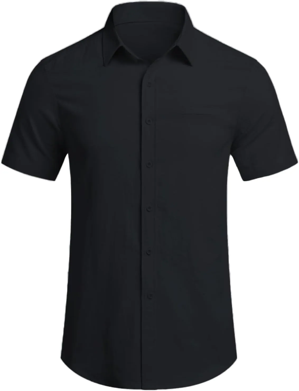 Linen Shirts for Men Long Sleeve Cotton Button Down Beach Casual T-Shirts Slim Fit Guayabera Big and Tall Collared Shirt
