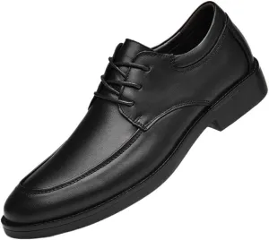 Men Oxford Shoes Classic Lace Up Evening Cap Toe Design Vegan Leather Anti-Slip Non Slip Office Business