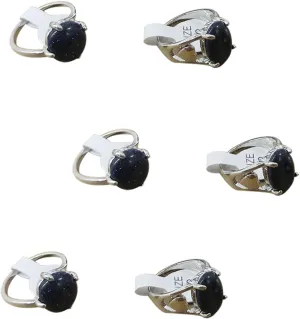 Men's and Women's Stone Ring Set 6pcs Fashionable Knuckle Rings Comfortable and Stylish Random Style