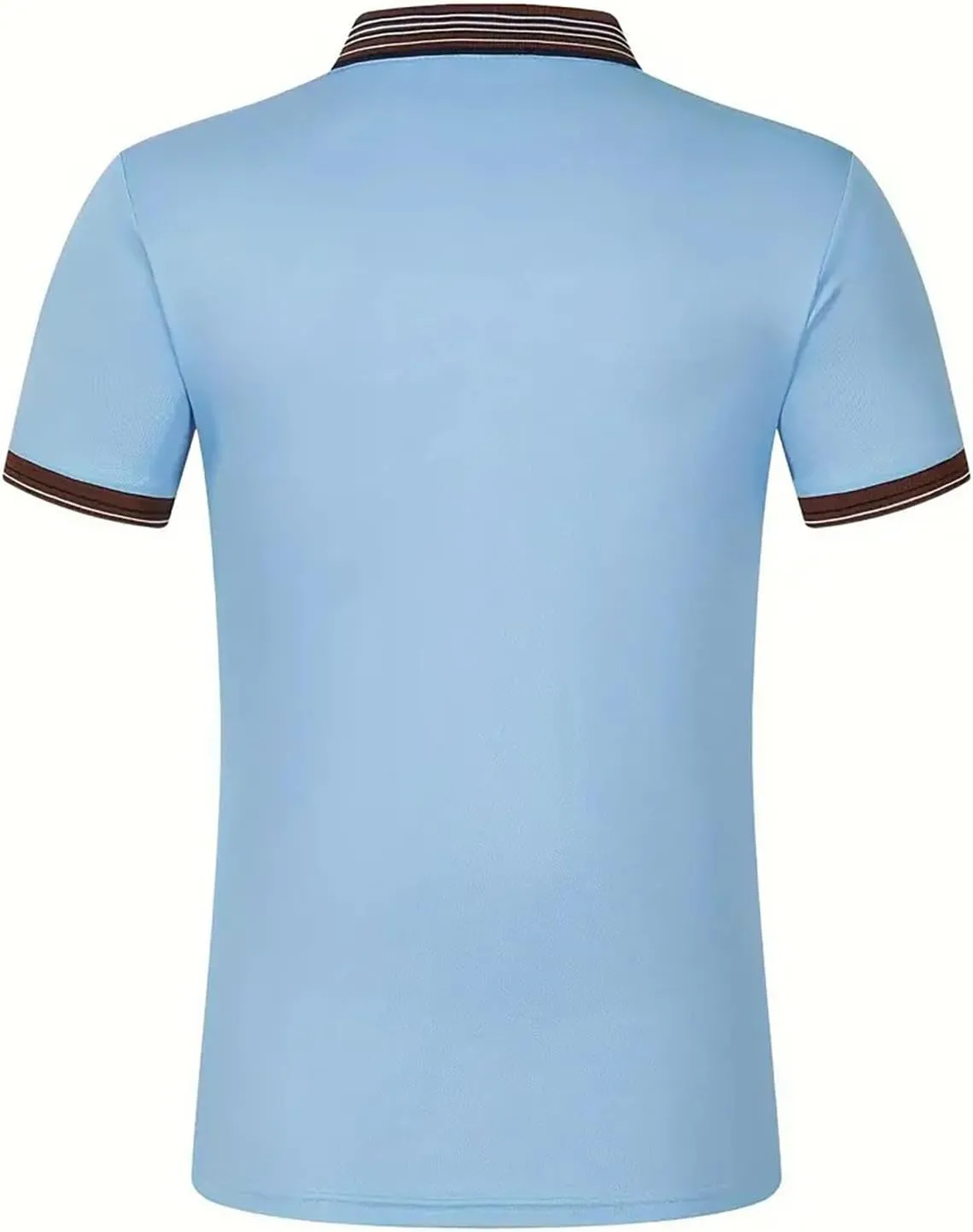 Mens Athletic Short Sleeve Polo Shirts 2025 Casual Golf Shirts Buttons Collared Solid T Shirts with Pocket