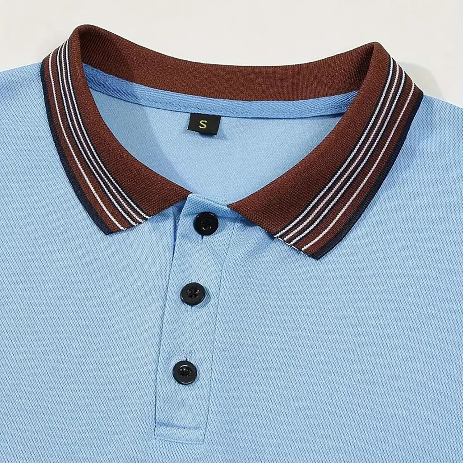 Mens Athletic Short Sleeve Polo Shirts 2025 Casual Golf Shirts Buttons Collared Solid T Shirts with Pocket