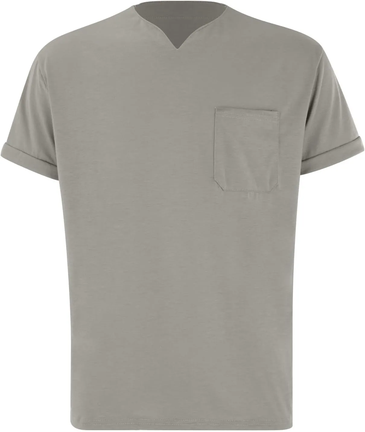 Mens Muscle Slim Fit T Shirts Short Sleeve Casual Business Work Shirts Fashion Fitness Muscle V Neck Gym Workout Tee Shirts