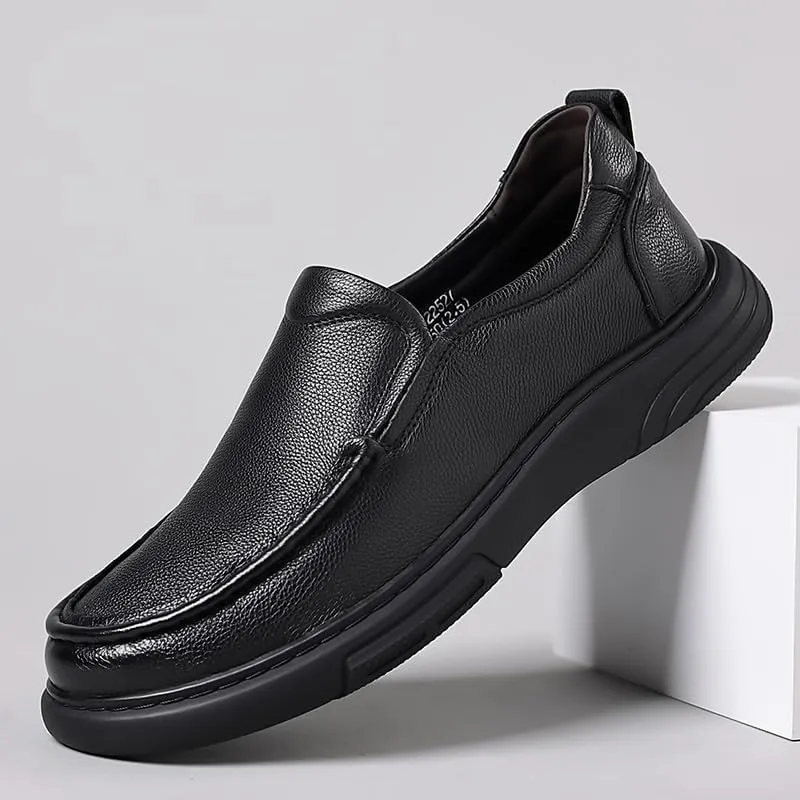 Mens Retro Comfortable Business Height Increasing Non-Slip Softsole Walking Oxford Shoes Men's Orthopedic Leather Shoes