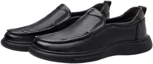 Mens Retro Comfortable Business Height Increasing Non-Slip Softsole Walking Oxford Shoes Men's Orthopedic Leather Shoes