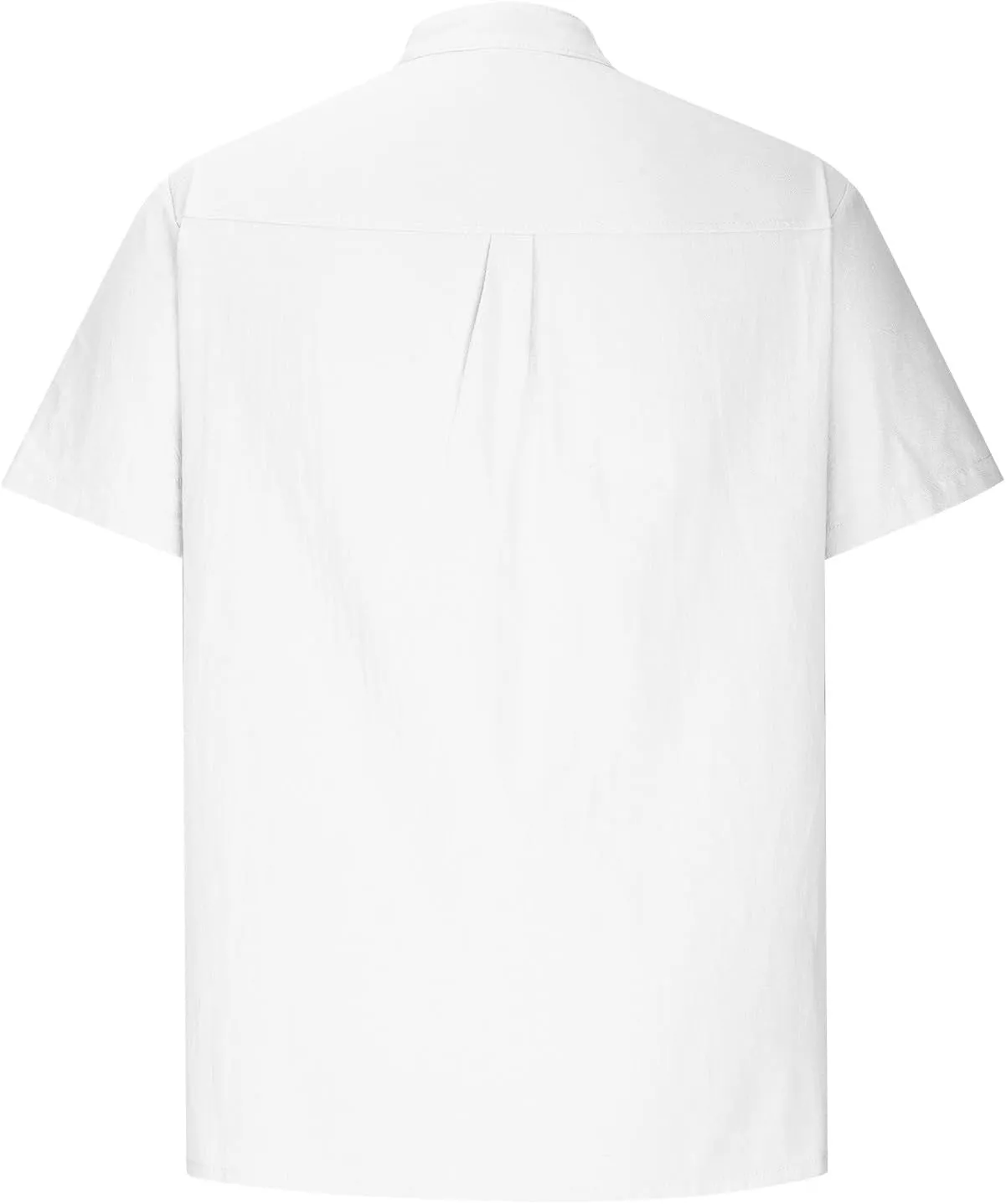 Mens Shirt Cotton Linen Short Sleeve Button Down T Shirts Casual Summer Loose Beach Vacation Shirts Textured Shirts