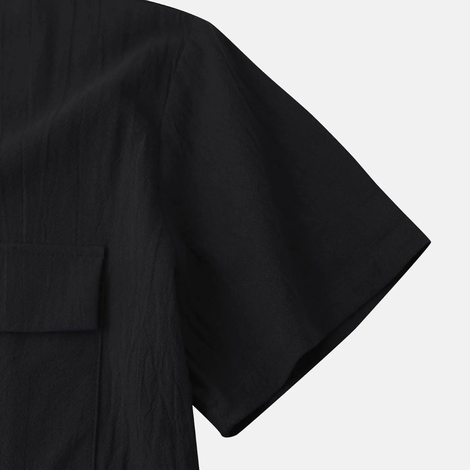 Men's Shirt Linen Short Sleeve Button Down Shirts Solid Casual Dress Shirt Summer Going Out Camp Tops Daily Clothing