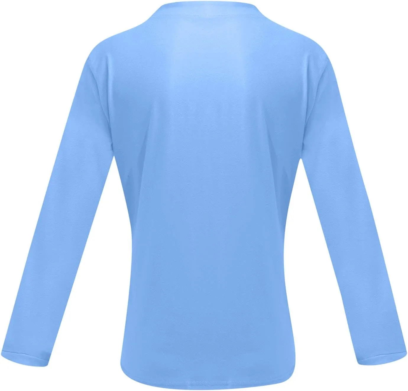 Mens Shirts Long Sleeve,Solid Color V-Neck Dress Shirts for Men Gentleman's Business T-Shirt Regular Fit Tops Tee