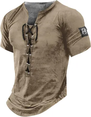 Mens Shirts,Casual Oversize Short Sleeve Graphic and Embroidered Fashion T-Shirt Printed Top Tee Blouse 2024