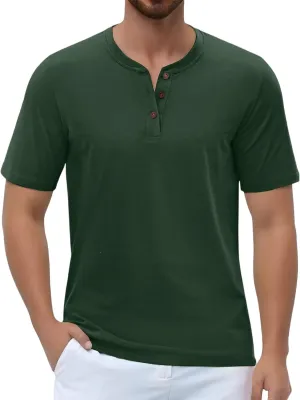 Mens Summer Shirts : Super Soft Premium Fabric Moisture Wicking Relaxed Fit Work Tees