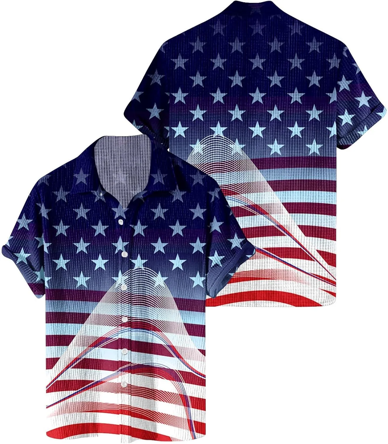 Mens T Shirt 4th of July Short Sleeve Patriotic Outdoor Activities Athletic Tees