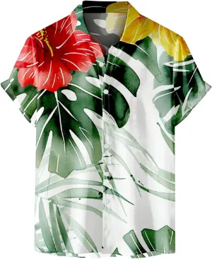 Mens Vacation Shirts Printed Casual Shirt Mens Vacation Shirts Mens Funny Hawaiian Button Down Shirts Button Down