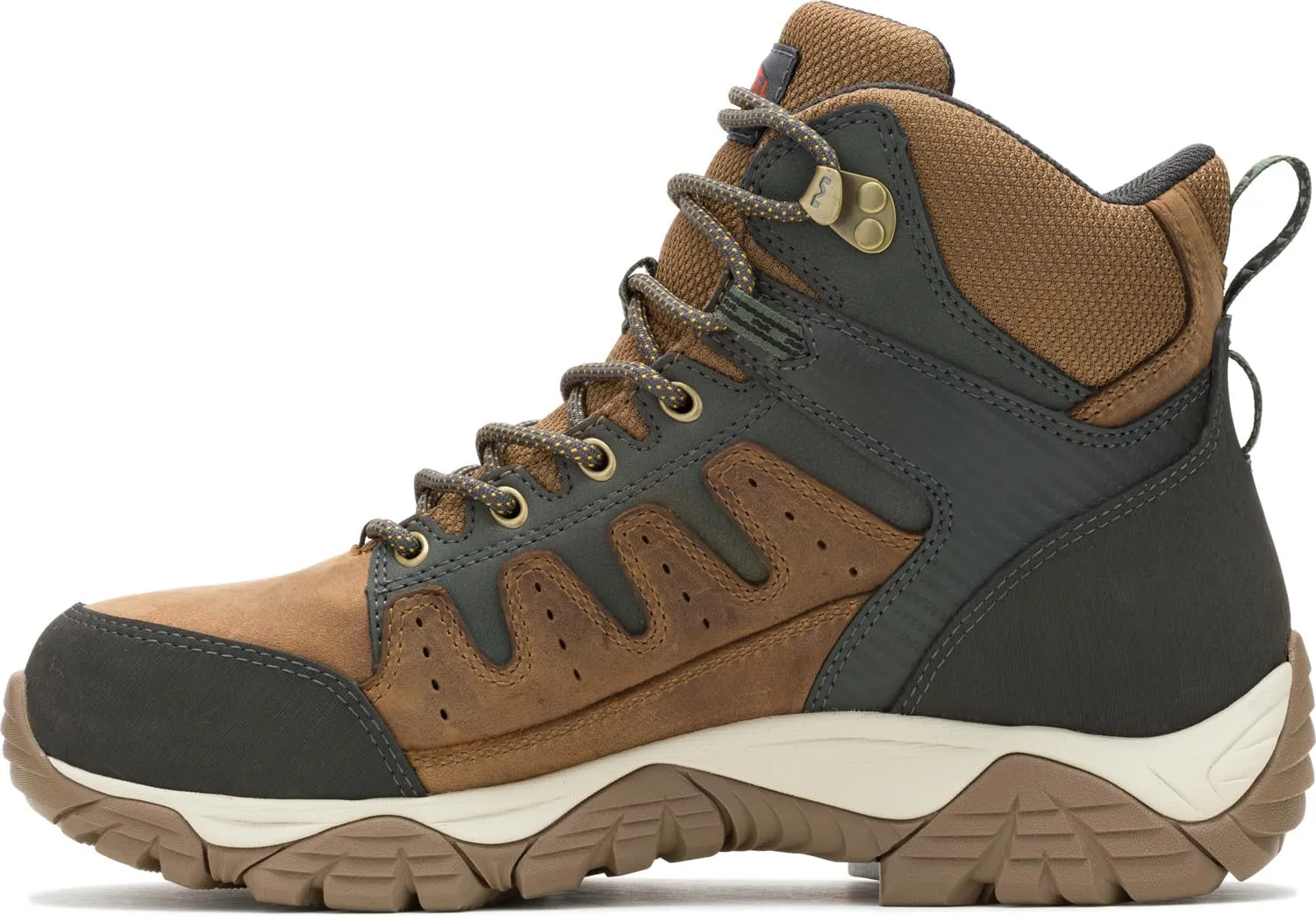 Merrell Men's Windoc Waterproof Steel Toe Mid Construction Boot, Brown, 11