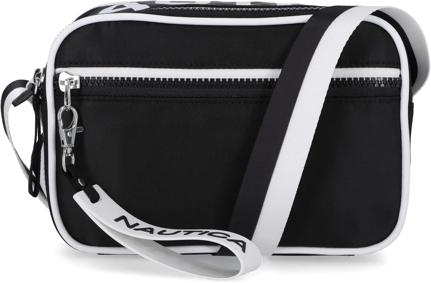 Nautica High Seas Camera Crossbody, Bilateral Black