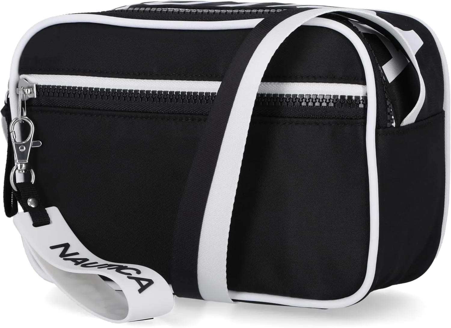 Nautica High Seas Camera Crossbody, Bilateral Black