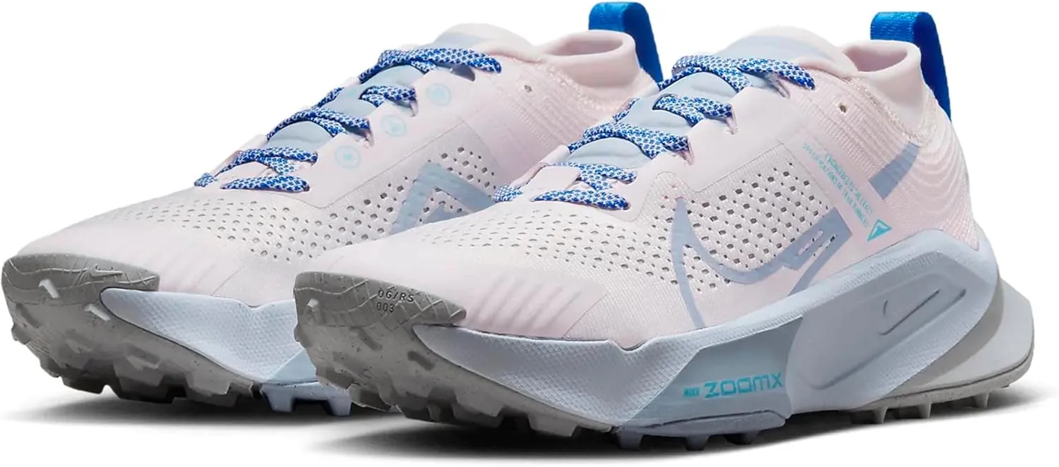 Nike Women's Zegama Trail Running Shoes (Pearl Pink/Blue Whisper),8.5