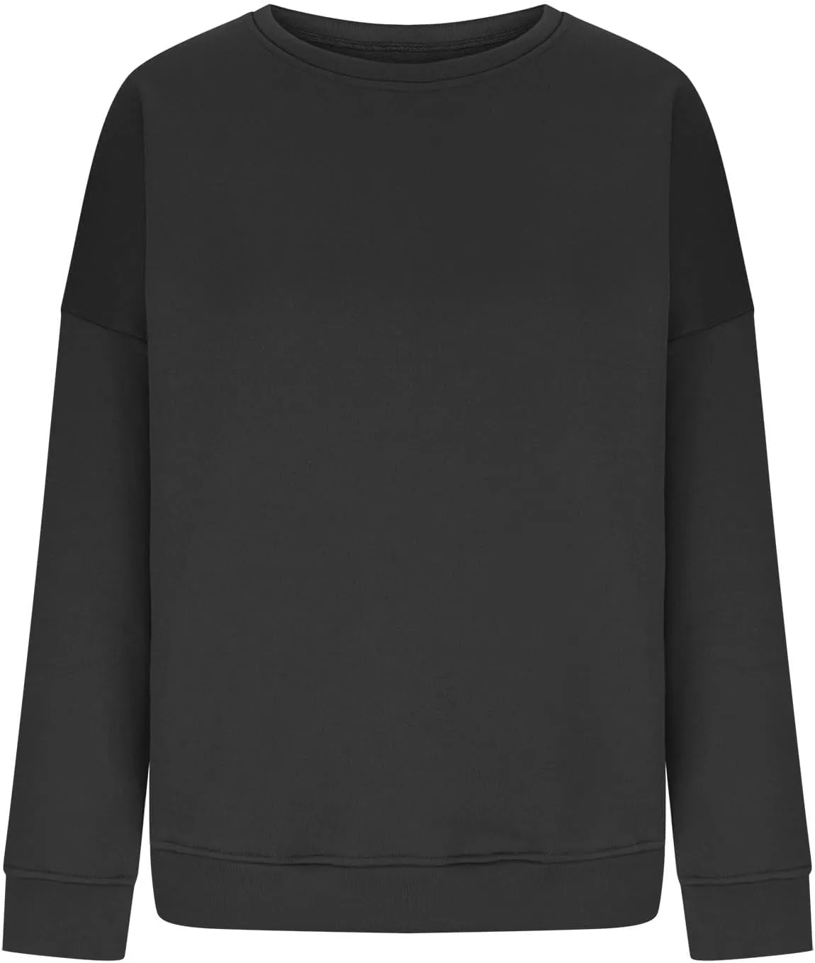 Oversized Crew Neck Sweatshirts Women Plus Size Comfy Fleece Pullover Sweatshirt Trendy Long Sleeve Fall Outfits