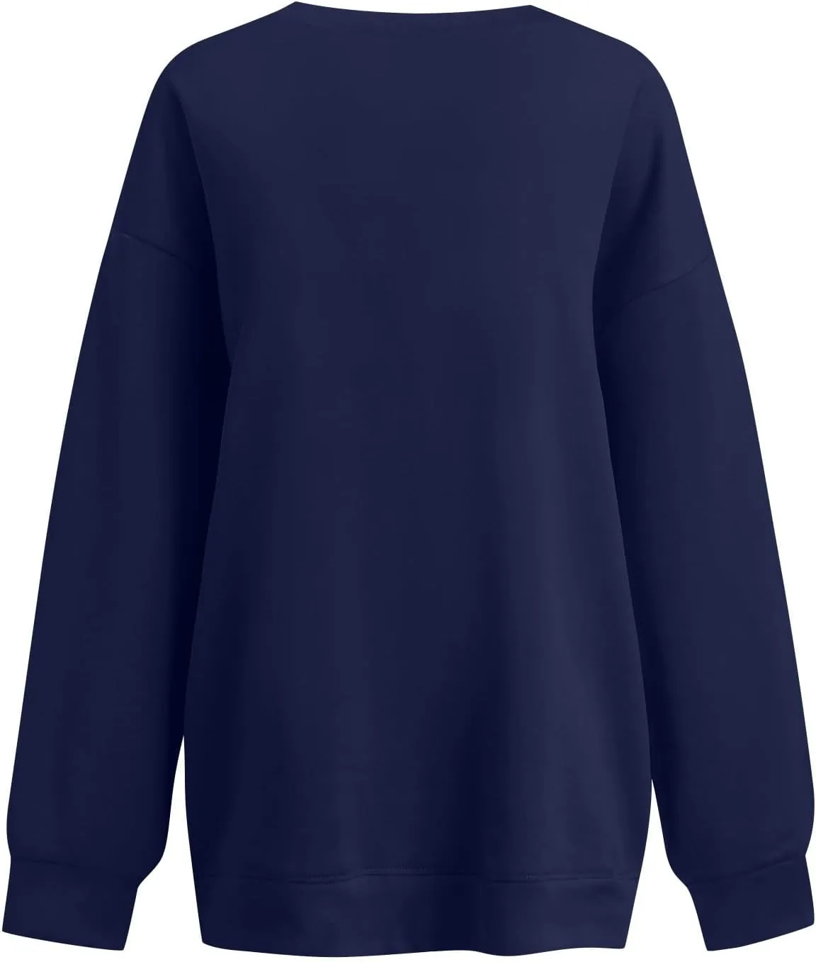 Oversized Sweatshirt For Women Plus Size V Neck Long Sleeve Drop Shoulder Pullover Hoodies Trendy Winter Clothes